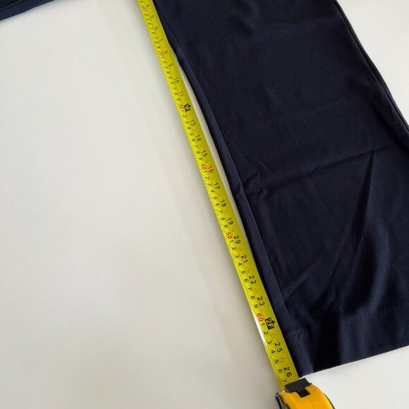 NWT Abercrombie & Fitch Sloane Tailored wide leg trouser pant / 27 short / navy - Picture 6 of 9